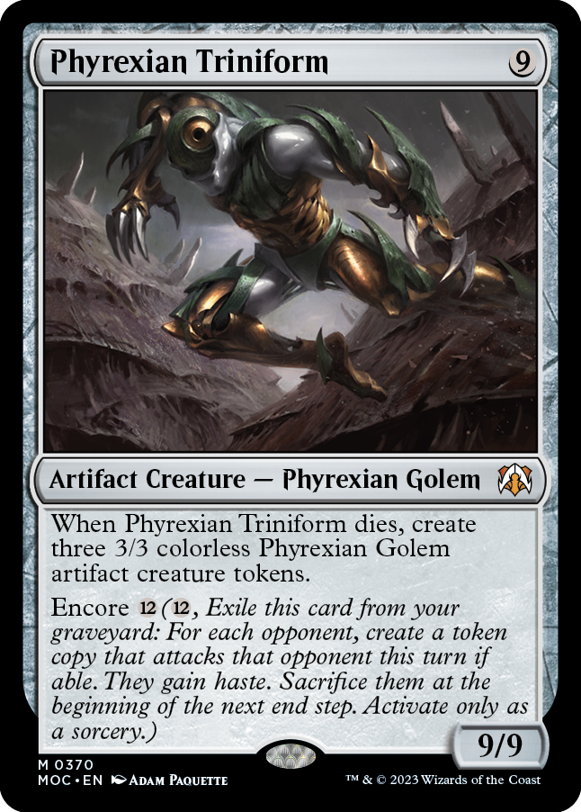 Phyrexian Triniform [March of the Machine Commander] Magic: The Gathering