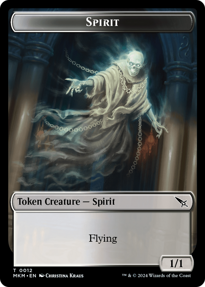 Thopter (0020) // Spirit Double-Sided Token [Murders at Karlov Manor Tokens] Magic: The Gathering