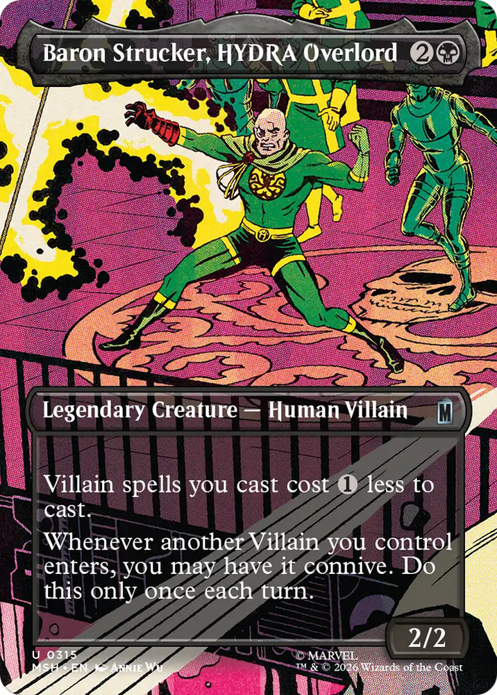 Baron Strucker, HYDRA Overlord (Borderless) (0315) [Marvel Super Heroes] Magic: The Gathering