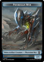 Phyrexian Myr // Servo Double-Sided Token [Modern Horizons 3 Commander Tokens] Magic: The Gathering