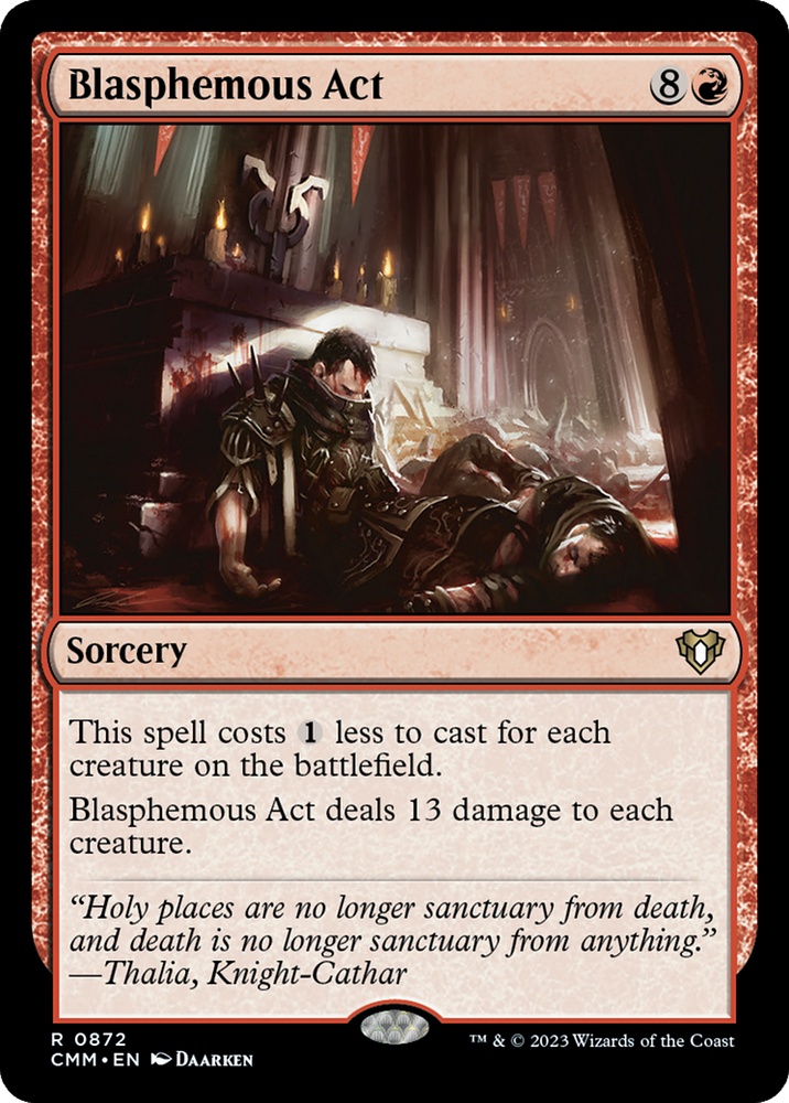 Blasphemous Act [Commander Masters] Magic: The Gathering