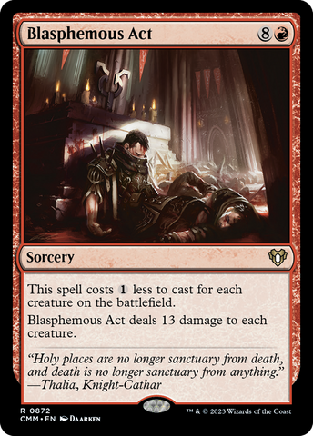 Blasphemous Act [Commander Masters] Magic: The Gathering