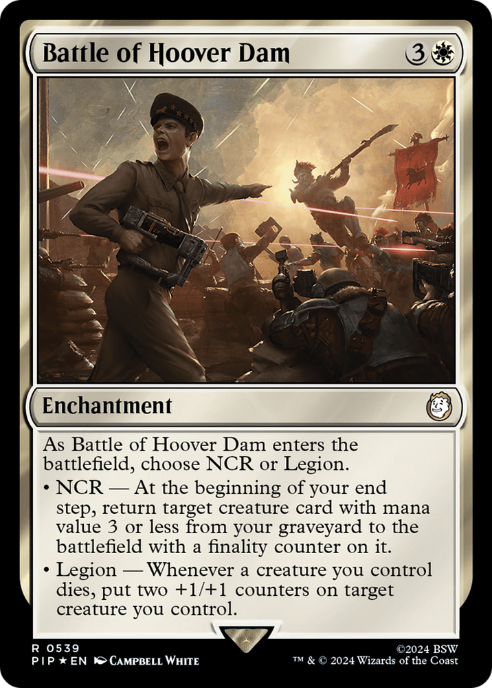 Battle of Hoover Dam (Surge Foil) [Fallout] Magic: The Gathering
