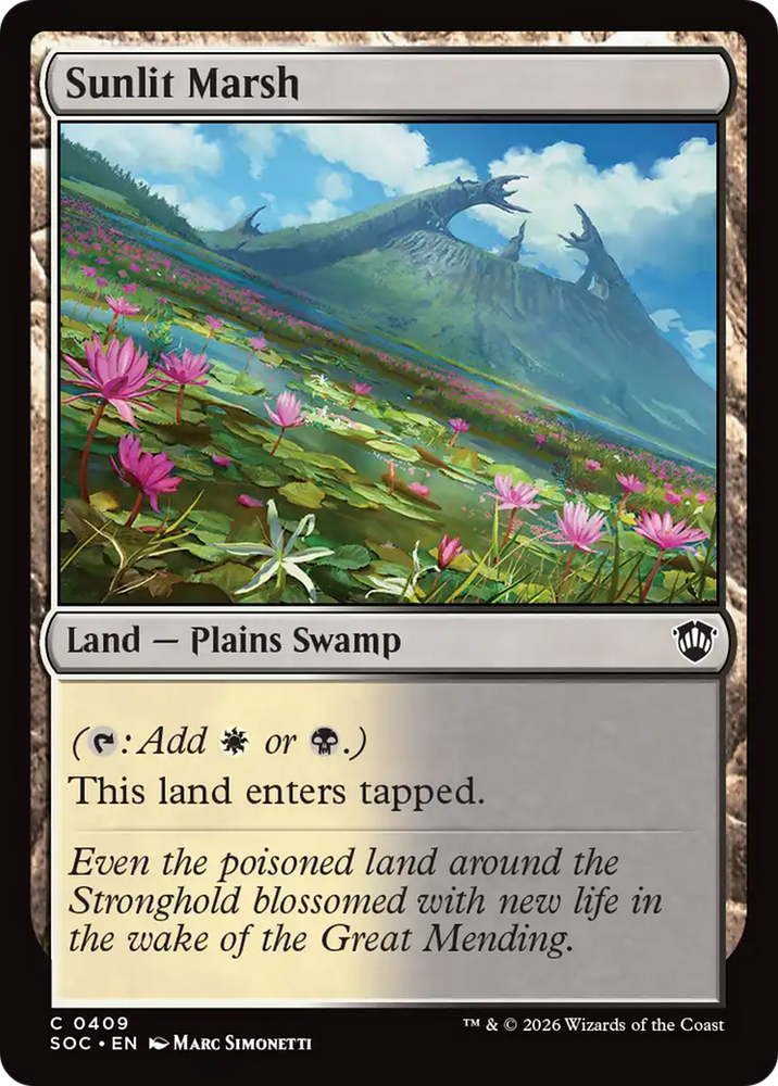 Sunlit Marsh [Secrets of Strixhaven Commander] Magic: The Gathering