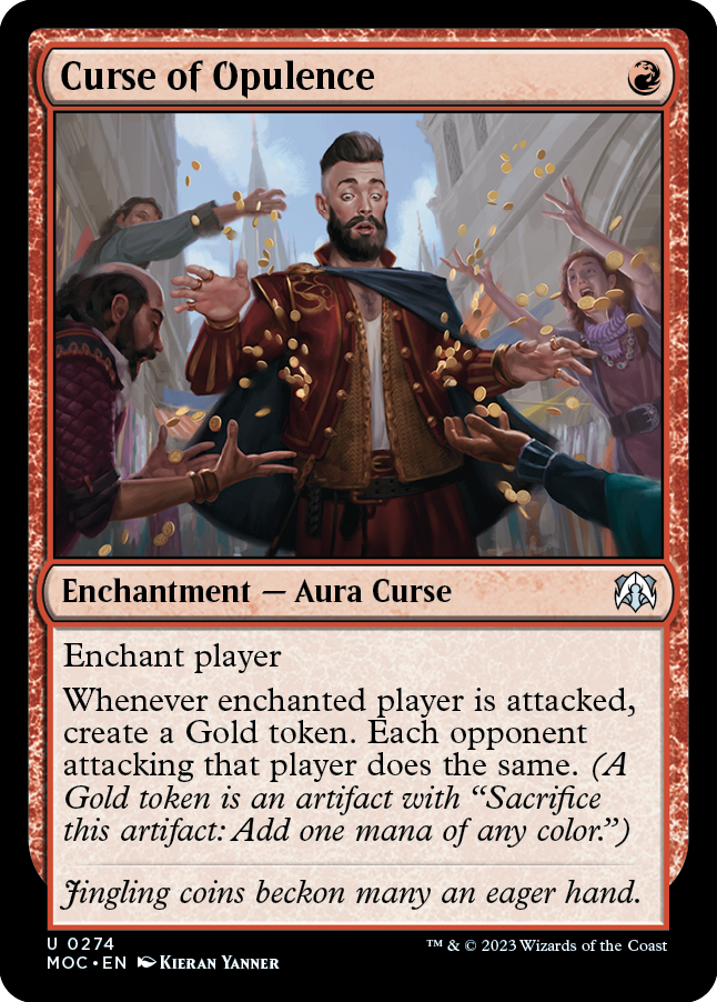 Curse of Opulence [March of the Machine Commander] Magic: The Gathering