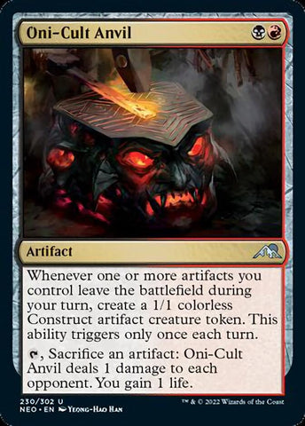 Oni-Cult Anvil [Kamigawa: Neon Dynasty] Magic: The Gathering