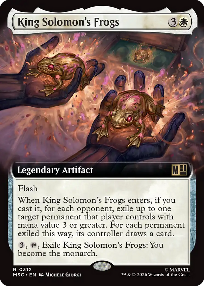 King Solomon's Frogs (Extended Art) [Marvel Super Heroes Commander] Magic: The Gathering