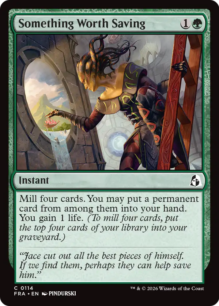 Something Worth Saving [Reality Fracture] Magic: The Gathering