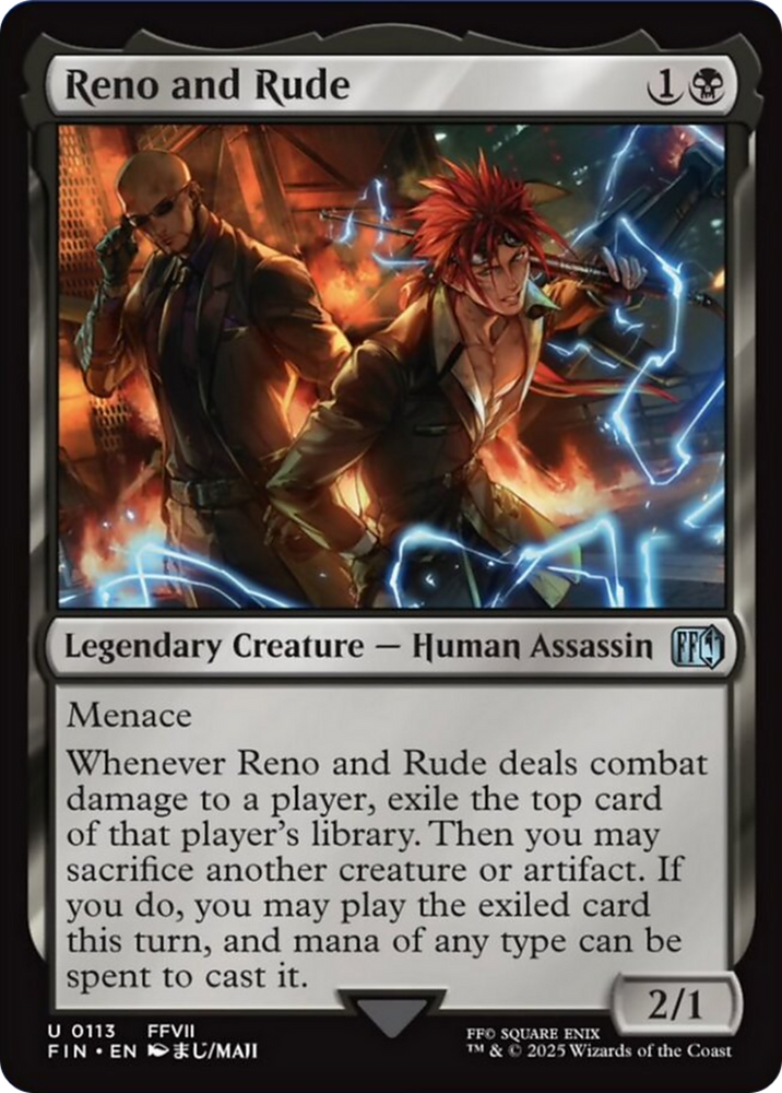 Reno and Rude [FINAL FANTASY] Magic: The Gathering