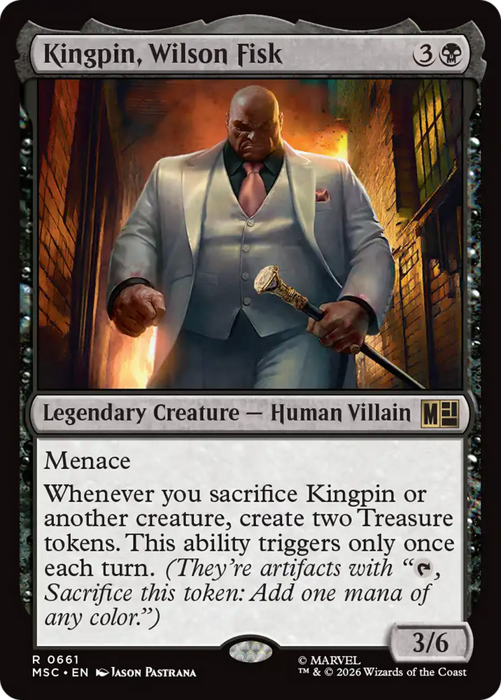 Kingpin, Wilson Fisk [Marvel Super Heroes Commander] Magic: The Gathering