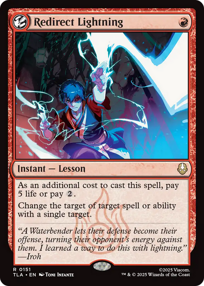 Redirect Lightning [Avatar: The Last Airbender] Magic: The Gathering