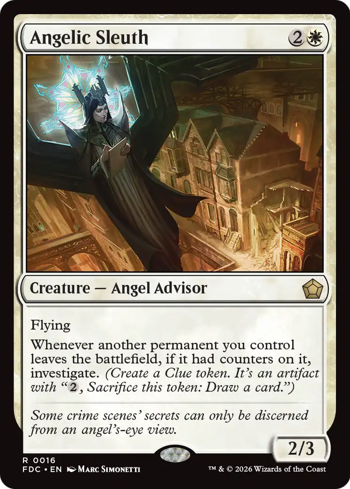 Angelic Sleuth [Foundations Commander] Magic: The Gathering