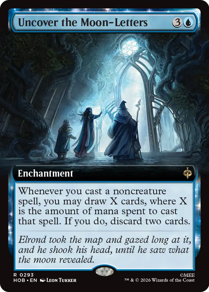Uncover the Moon-Letters (Extended Art) [The Hobbit] Magic: The Gathering