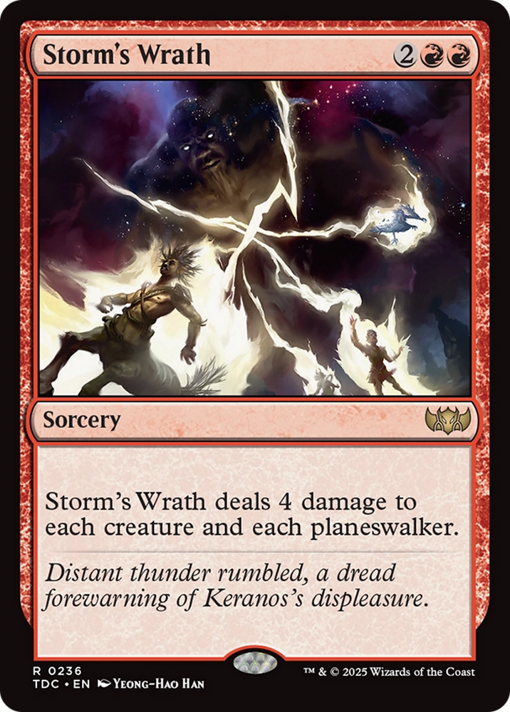 Storm's Wrath [Tarkir: Dragonstorm Commander] Magic: The Gathering