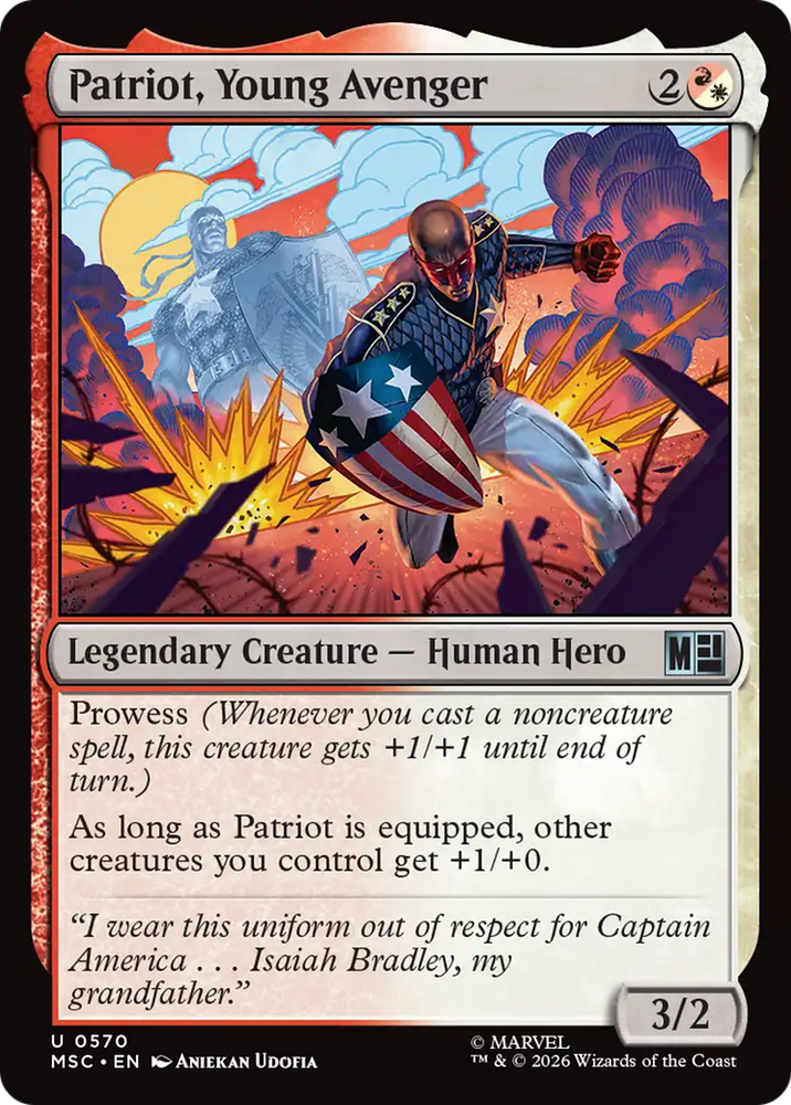 Patriot, Young Avenger [Marvel Super Heroes Commander] Magic: The Gathering