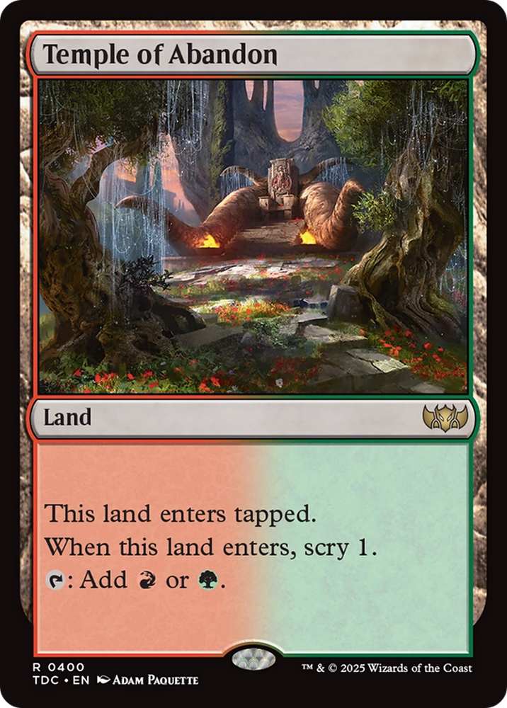 Temple of Abandon [Tarkir: Dragonstorm Commander] Magic: The Gathering