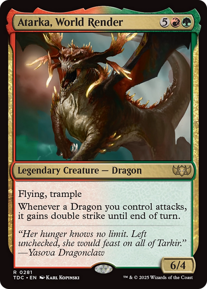 Atarka, World Render [Tarkir: Dragonstorm Commander] Magic: The Gathering