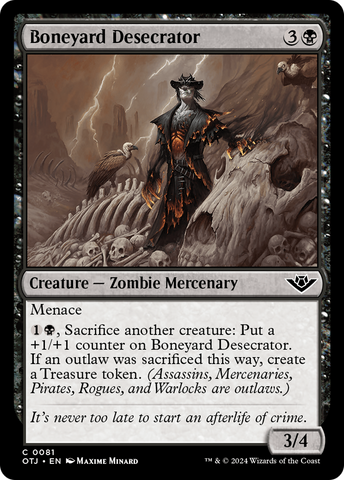 Boneyard Desecrator [Outlaws of Thunder Junction] Magic: The Gathering