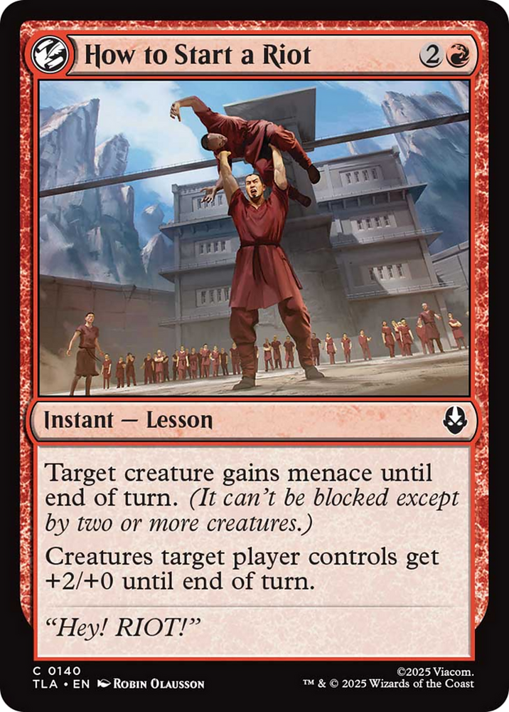 How to Start a Riot [Avatar: The Last Airbender] Magic: The Gathering