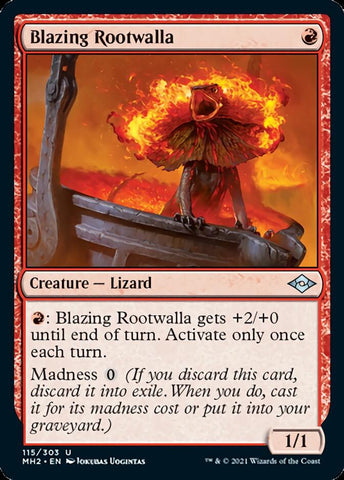 Blazing Rootwalla [Modern Horizons 2] Magic: The Gathering