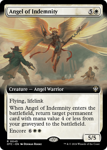 Angel of Indemnity (Extended Art) [Outlaws of Thunder Junction Commander] Magic: The Gathering