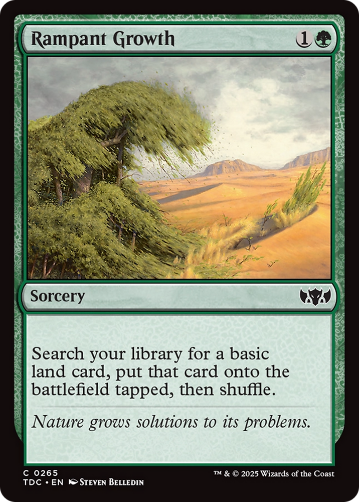 Rampant Growth [Tarkir: Dragonstorm Commander] Magic: The Gathering