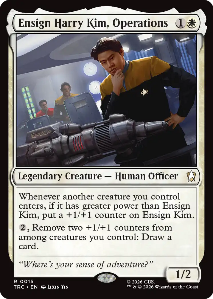 Ensign Harry Kim, Operations (Surge Foil) [Star Trek Commander] Magic: The Gathering