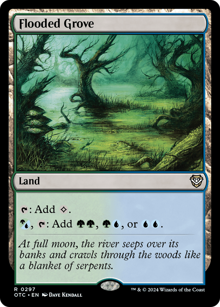 Flooded Grove [Outlaws of Thunder Junction Commander] Magic: The Gathering