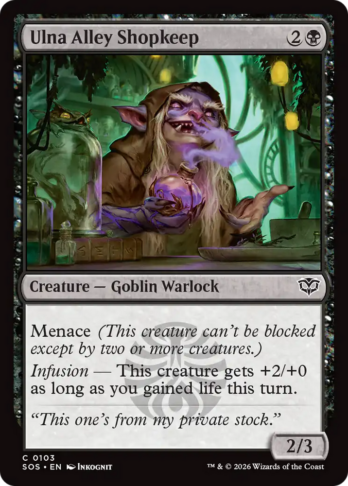 Ulna Alley Shopkeep [Secrets of Strixhaven] Magic: The Gathering