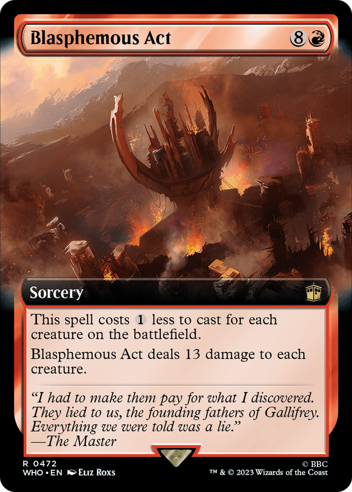 Blasphemous Act (Extended Art) [Doctor Who] Magic: The Gathering