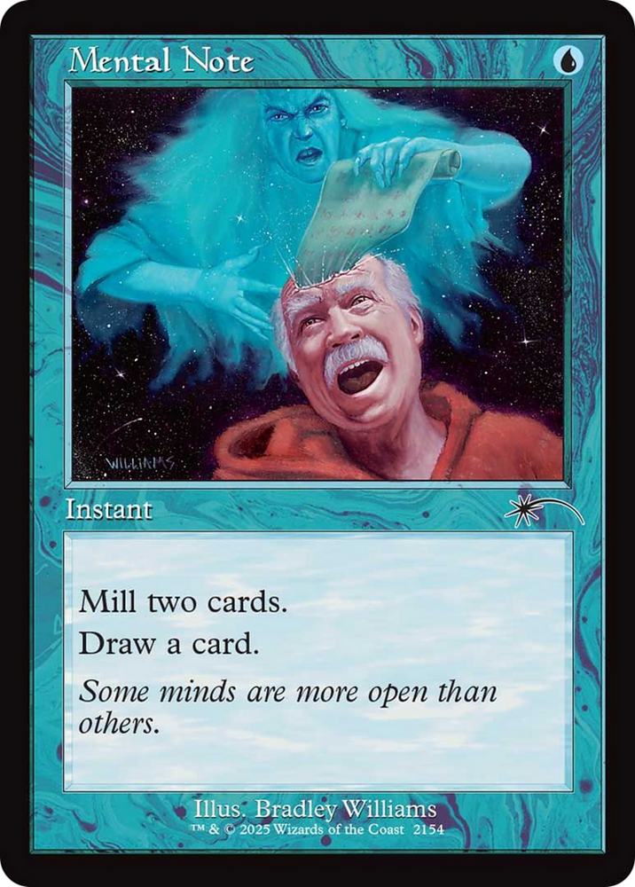 Mental Note (Retro Frame) [Secret Lair Drop Series] Magic: The Gathering