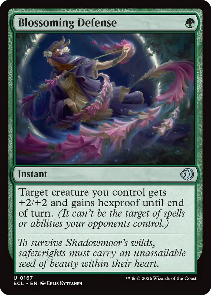Blossoming Defense [Lorwyn Eclipsed] Magic: The Gathering