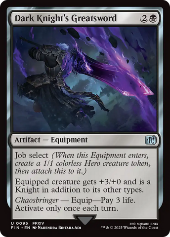 Dark Knight's Greatsword [FINAL FANTASY] Magic: The Gathering