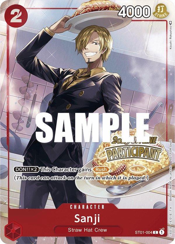 Sanji (Offline Regional 2023) [Participant] [One Piece Promotion Cards] Bandai
