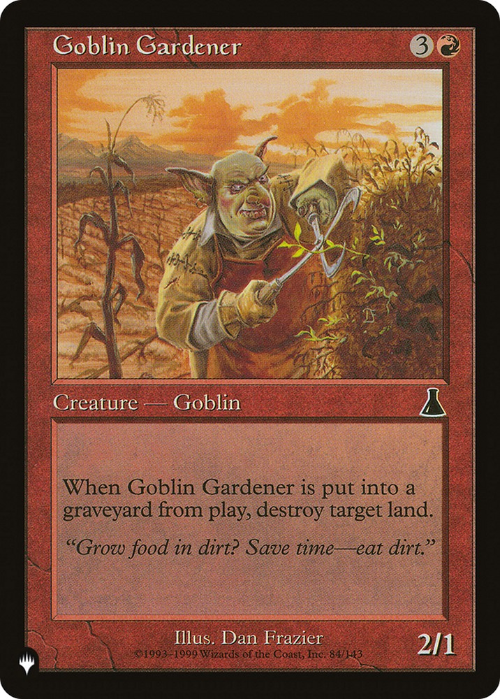 Goblin Gardener [The List] Magic: The Gathering