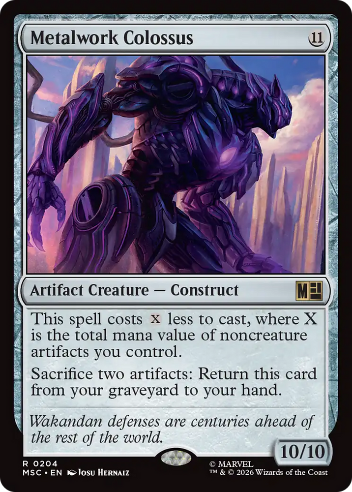 Metalwork Colossus [Marvel Super Heroes Commander] Magic: The Gathering