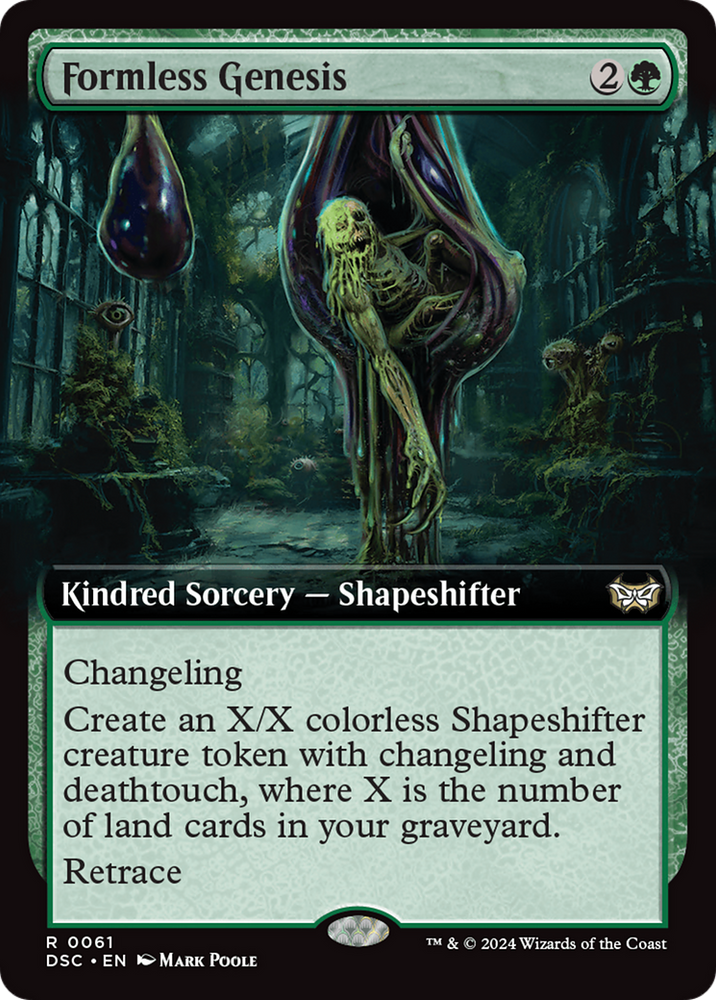 Formless Genesis (Extended Art) [Duskmourn: House of Horror Commander] Magic: The Gathering