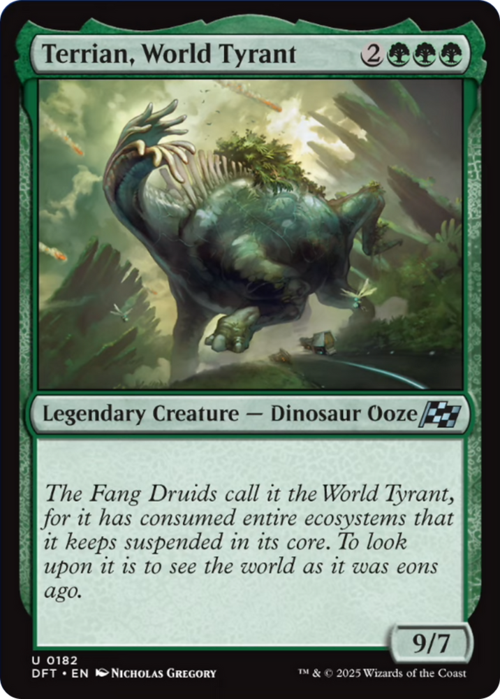 Terrian, World Tyrant [Aetherdrift] Magic: The Gathering