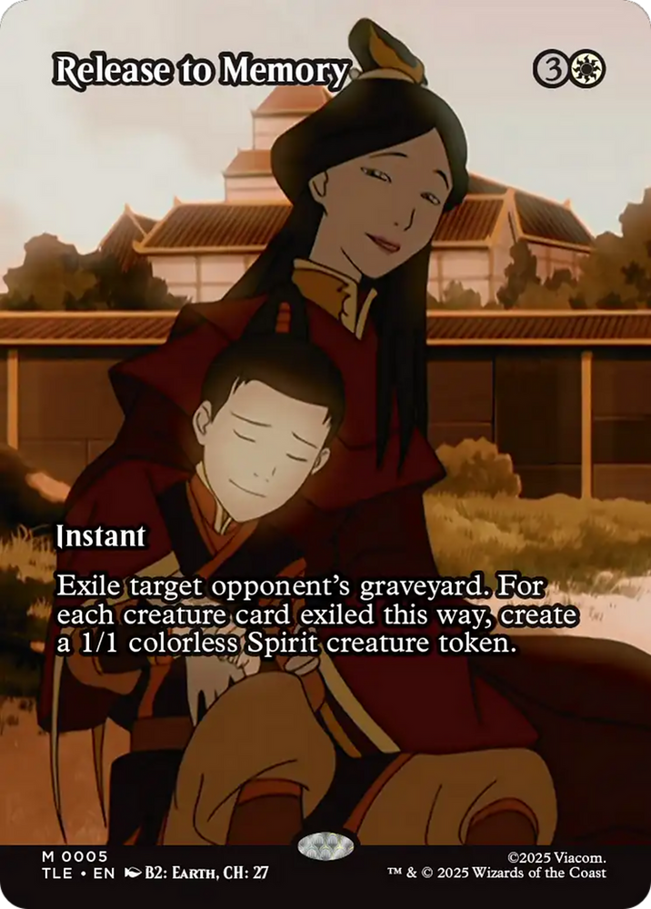 Release to Memory (Borderless) [Avatar: The Last Airbender: Eternal-Legal] Magic: The Gathering