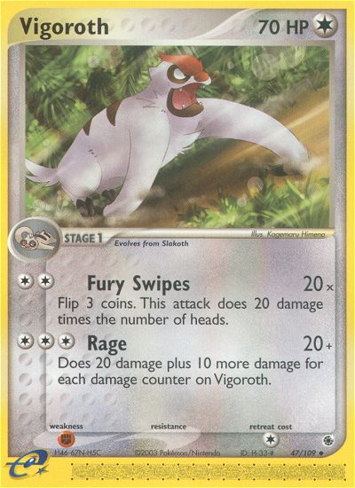 Vigoroth (47/109) [EX: Ruby & Sapphire] Pokémon