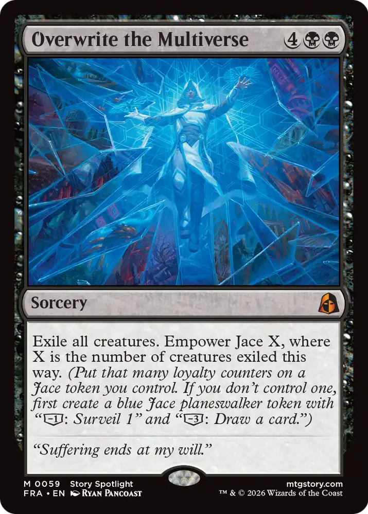 Overwrite the Multiverse [Reality Fracture] Magic: The Gathering