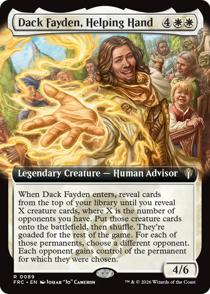 Dack Fayden, Helping Hand (Extended Art) [Reality Fracture Commander] Magic: The Gathering
