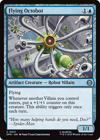 Flying Octobot [Marvel's Spider-Man] Magic: The Gathering