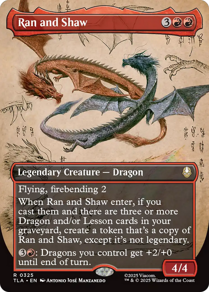 Ran and Shaw (Borderless) [Avatar: The Last Airbender] Magic: The Gathering