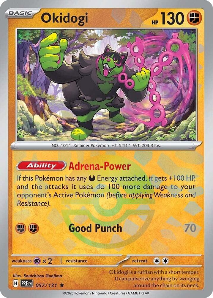 Okidogi (057/131) (Poke Ball Pattern) [Scarlet & Violet: Prismatic Evolutions] Pokémon
