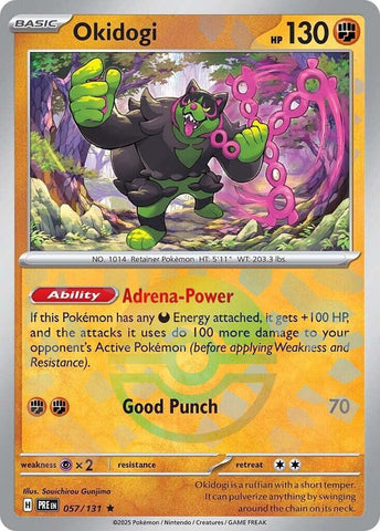 Okidogi (057/131) (Poke Ball Pattern) [Scarlet & Violet: Prismatic Evolutions] Pokémon