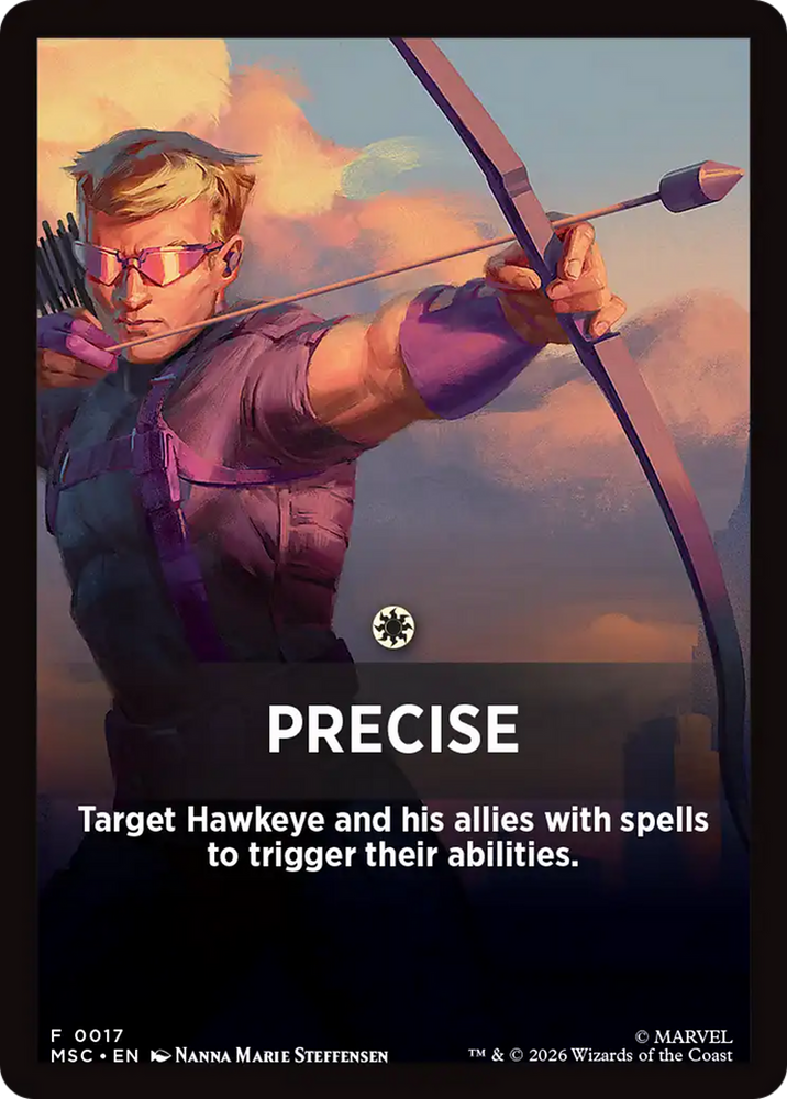 Precise Theme Card [Marvel Super Heroes Commander] Magic: The Gathering