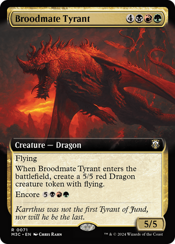 Broodmate Tyrant (Extended Art) [Modern Horizons 3 Commander] Magic: The Gathering