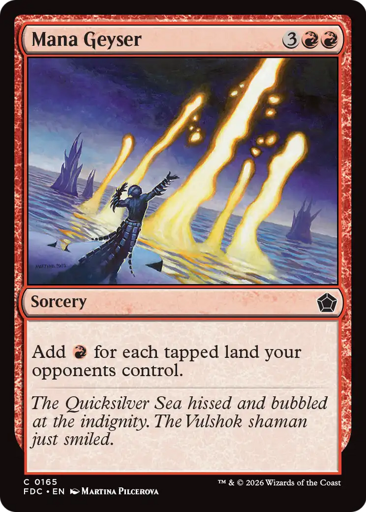 Mana Geyser [Foundations Commander] Magic: The Gathering