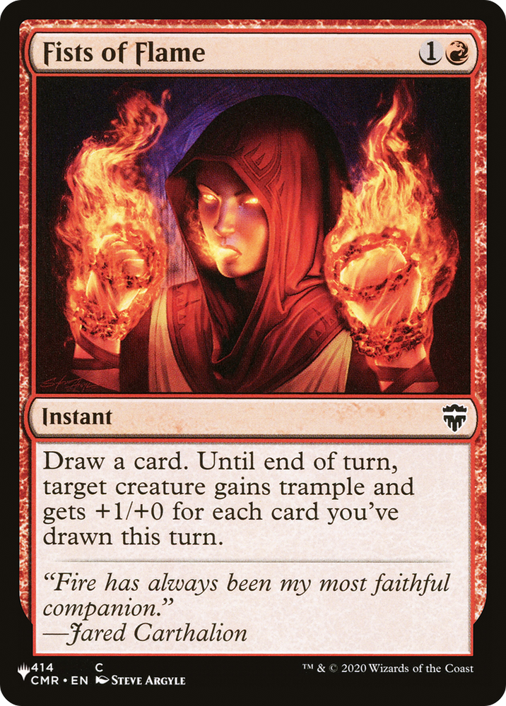 Fists of Flame [The List] Magic: The Gathering